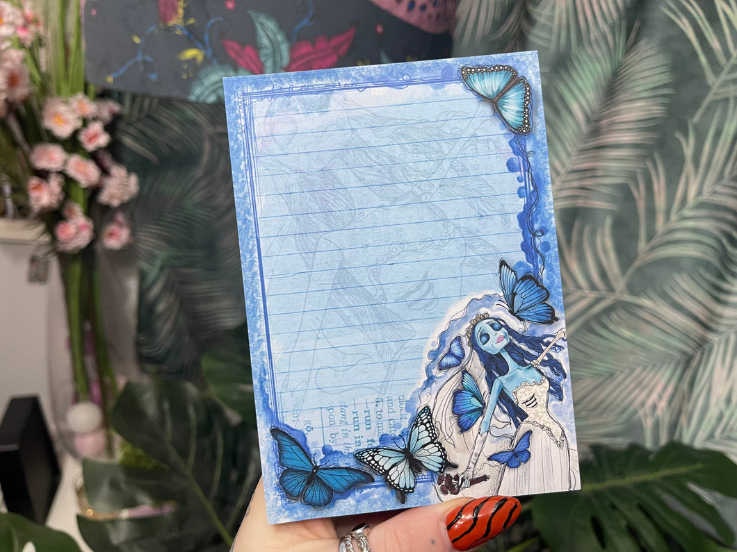 A6 Corpse Bride Emily notepad