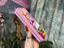 Load image into Gallery viewer, Pink Rapunzel and Pascal pencil tin
