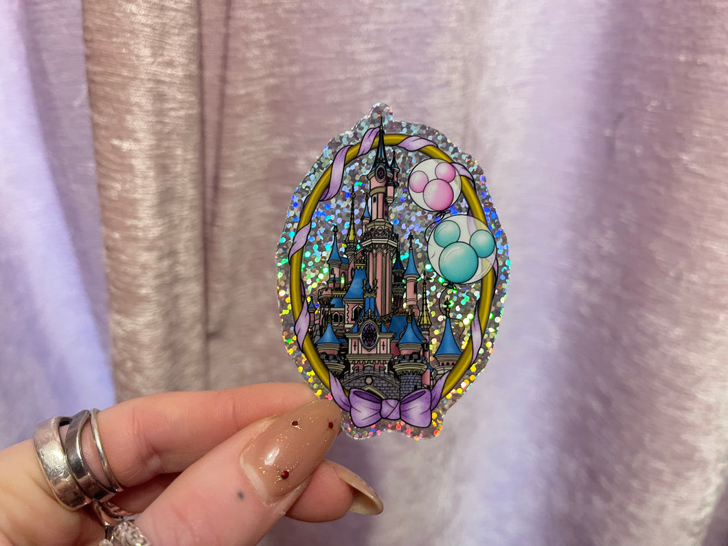 Disneyland Paris holographic Castle vinyl sticker