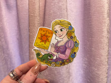 Load image into Gallery viewer, Rapunzel and Pascal large vinyl sticker
