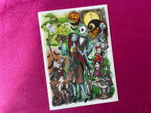 Load image into Gallery viewer, Christmas Nightmare A4 art print
