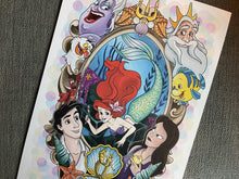 Load image into Gallery viewer, The Little Mermaid A4 art print
