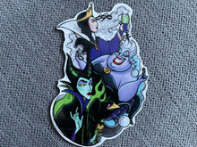 Load image into Gallery viewer, Disney glossy vinyl Villains Ursula, Maleficent, Evil Queen sticker
