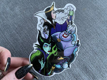 Load image into Gallery viewer, Disney glossy vinyl Villains Ursula, Maleficent, Evil Queen sticker
