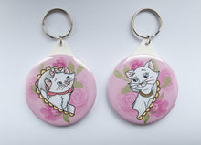 Load image into Gallery viewer, Aristocats Marie and Duchess Mum and daughter key ring set
