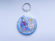Load image into Gallery viewer, Cinderella and Fairy Godmother Mother’s Day key ring
