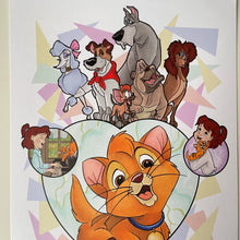 Load image into Gallery viewer, 80’s Kitty and Friends A4 art print
