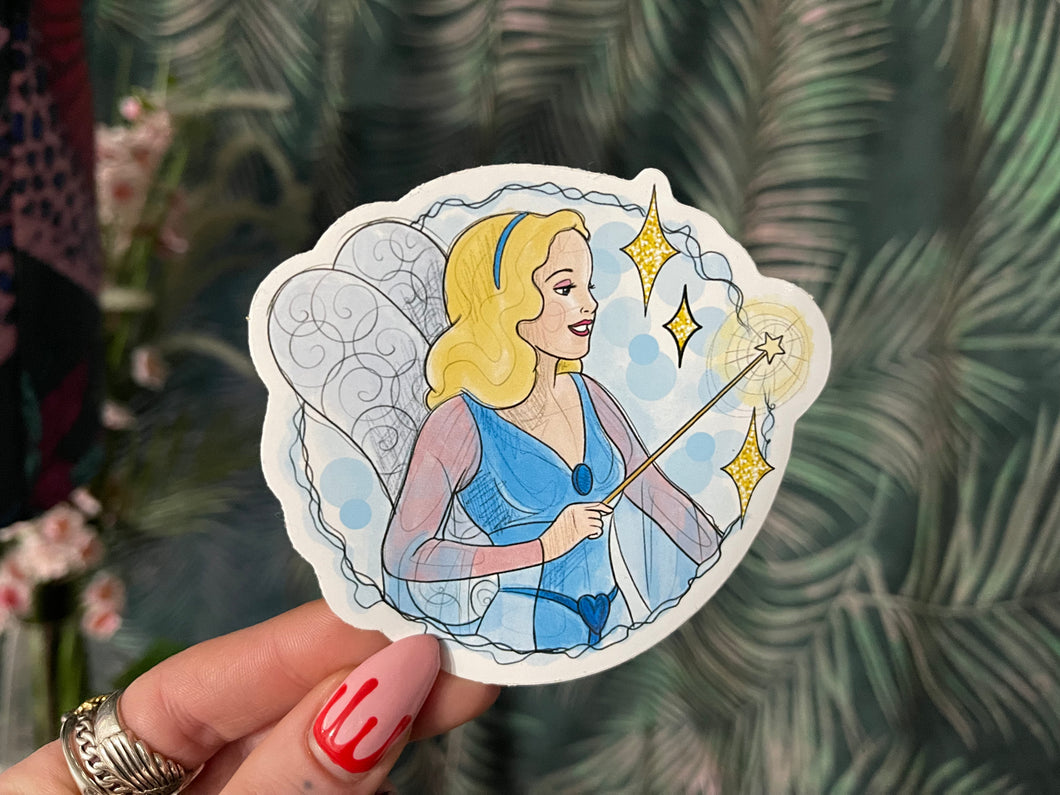 SALE Pinocchio Blue Fairy large vinyl sticker